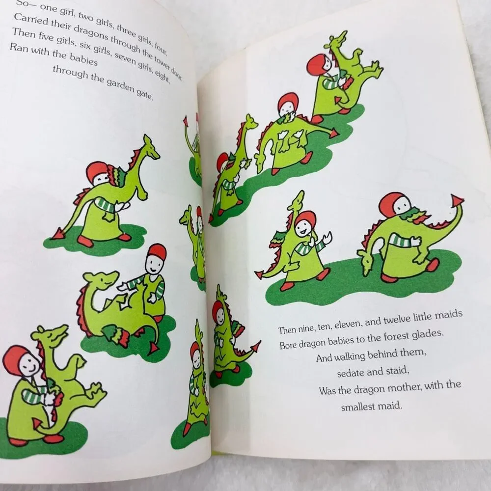 How Many Dragons Behind the Door Vintage 1977 Hardcover Children’s Picture Book